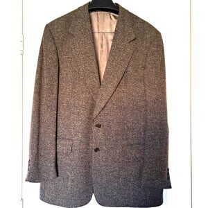 TALLIA Uomo Men's Sport‎ Coat Black Tan Wool Blend Blazer Jacket Size 44R